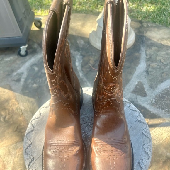 Justin Mens Boots JB1113 12" HINTON BROWN - Picture 3 of 5
